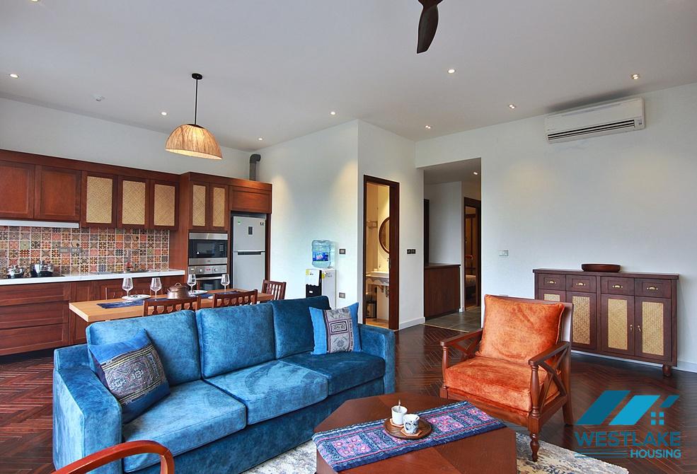 Nice 02 bedrooms serviced apartment for rent in Tay Ho, Ha Noi