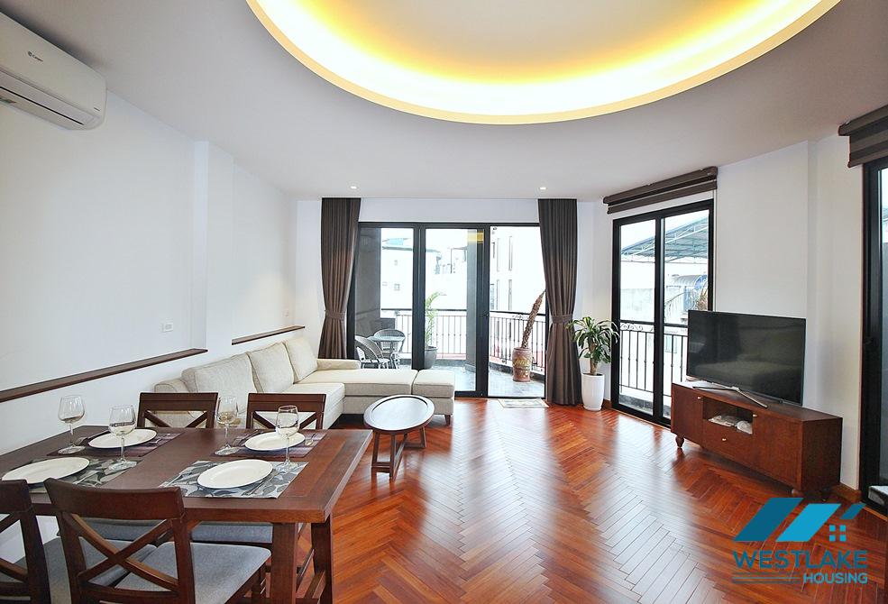 High-end floor and Indochina style 2 bedrooms apartment for rent in Tay Ho