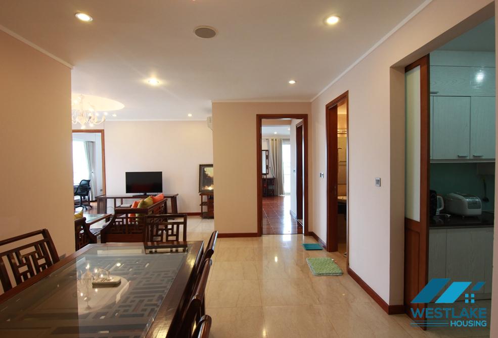 A beautiful and classic 3 bedroom apartment for rent in Ciputra L Tower, Tay Ho, Ha Noi