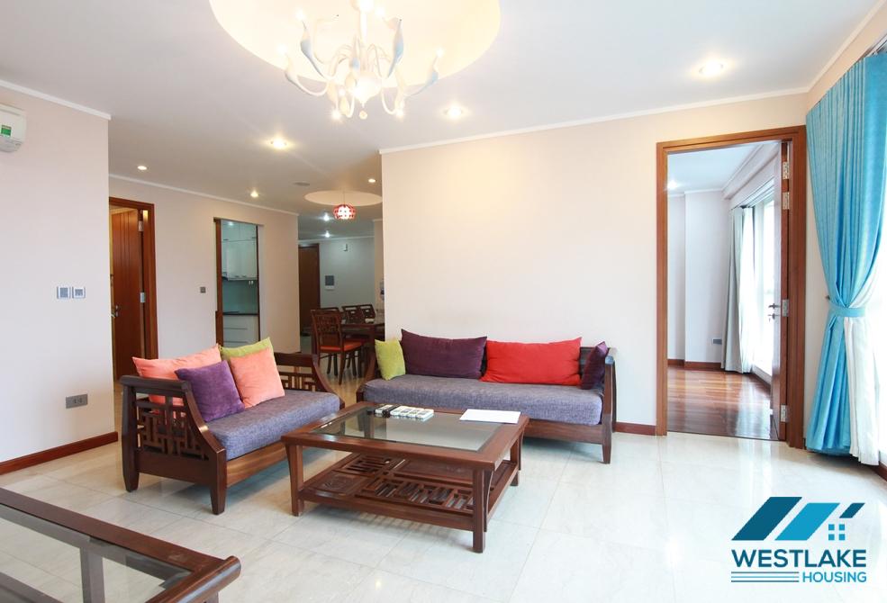 A beautiful and classic 3 bedroom apartment for rent in Ciputra L Tower, Tay Ho, Ha Noi