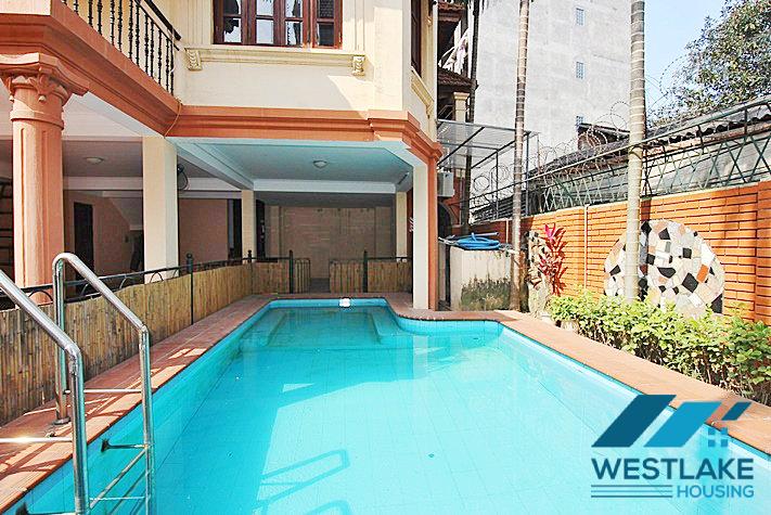 Cho Thuê Biệt Thự 5 Phòng Ngủ Sáng Thoáng, Sân Rộng, Hồ Bơi Tại Tô Ngọc Vân, Tây Hồ, Hà Nội
