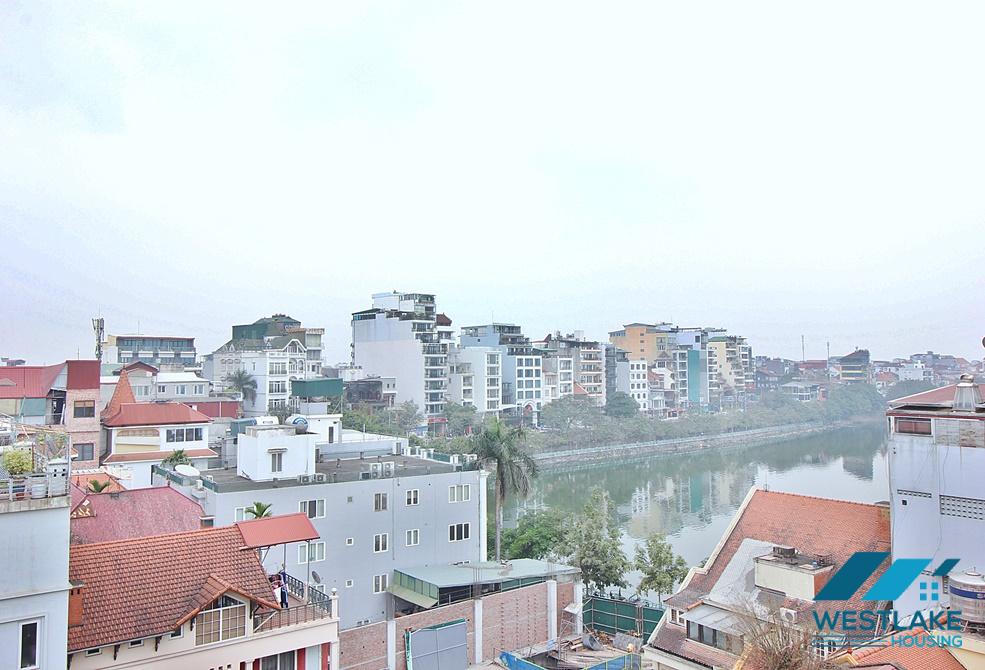 A nice studio with big balcony for rent in Xuan Dieu, Tay Ho