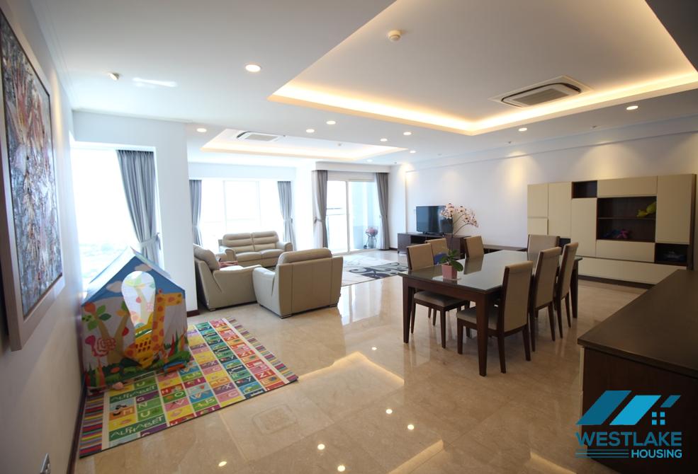 Big size apartment with 04 bedrooms for rent in Ciputra, Tay Ho ward, Ha Noi