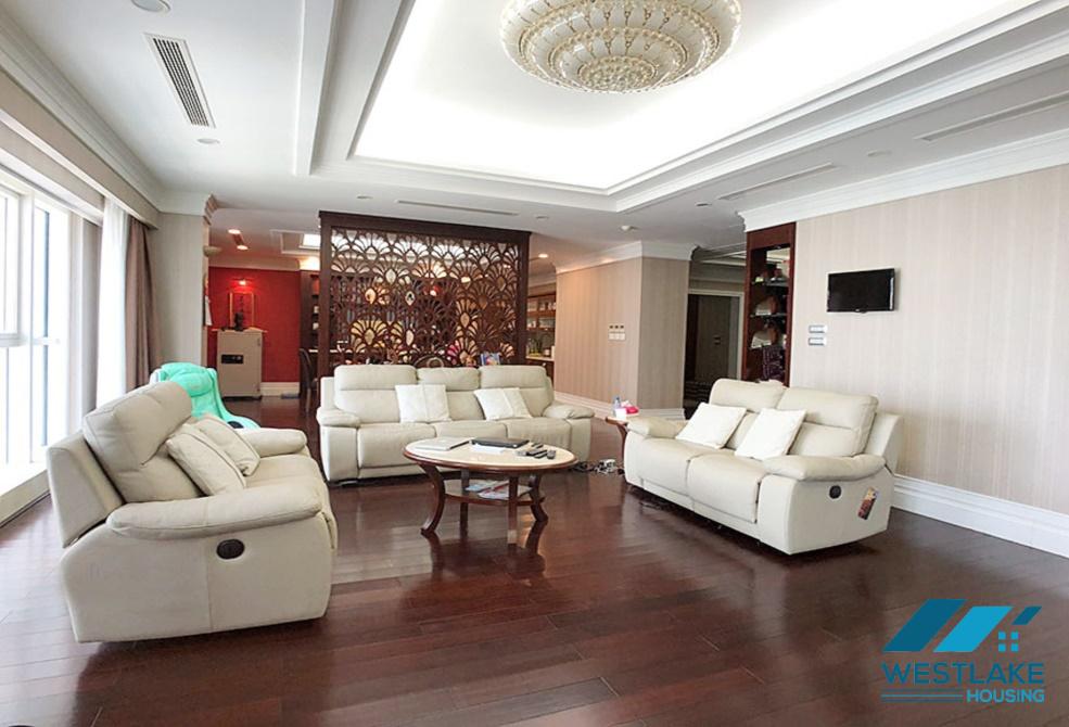 An enormous 3 bedroom apartment for rent in Ciputra Complex, Tay Ho ward, Ha Noi