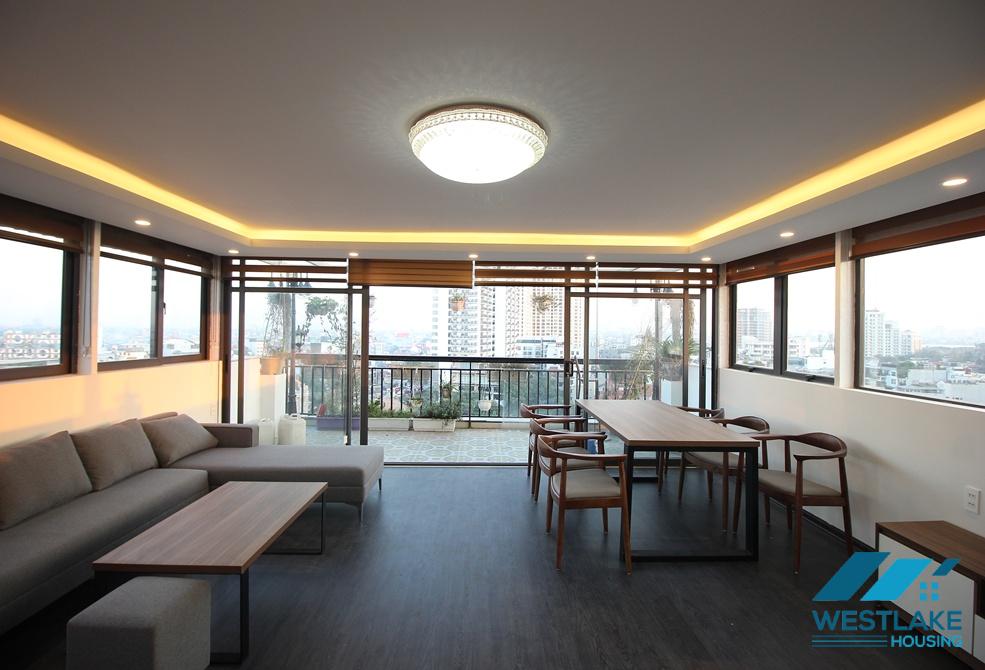 Lots of nature light 02 bedrooms apartment for rent on To Ngoc Van street, Tay Ho Ward, Ha Noi
