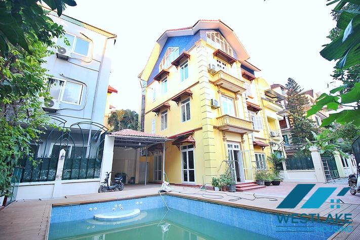 Cho Thuê Nhà 5 Phòng Ngủ Đẹp, Sân Vườn, Hồ Bơi Rộng Thoáng Mát Tại Tô Ngọc Vân, Tây Hồ, Hà Nội