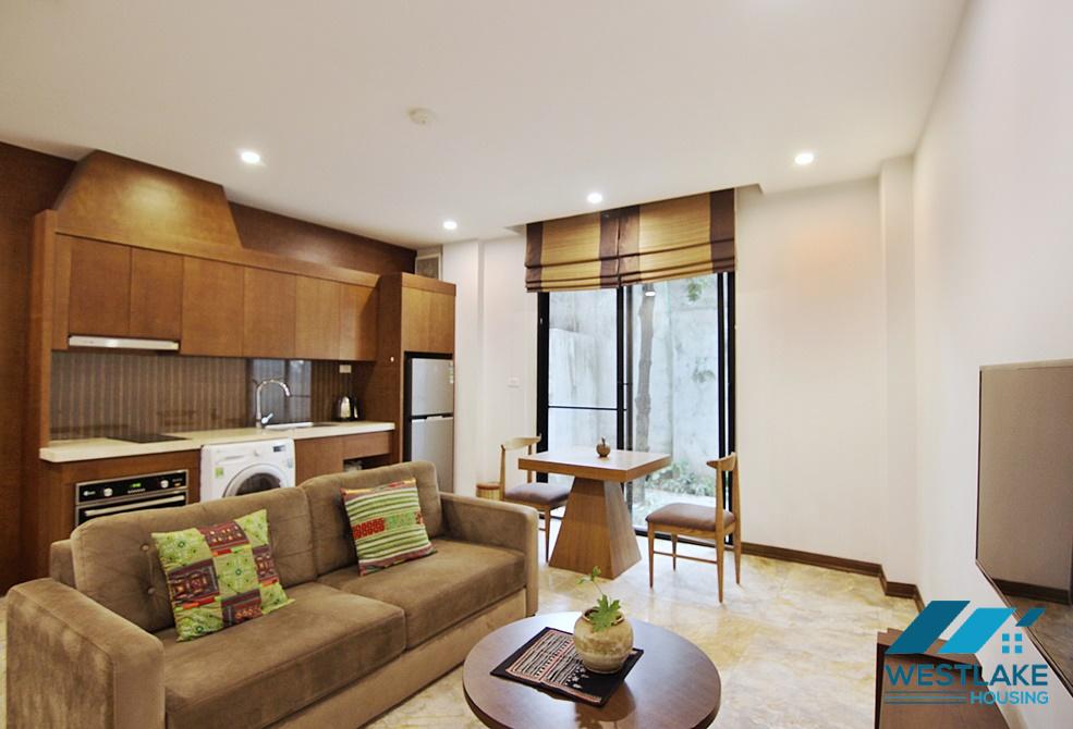 A nice 1 bedroom apartment with outside space for rent in Xuan Dieu, Tay Ho