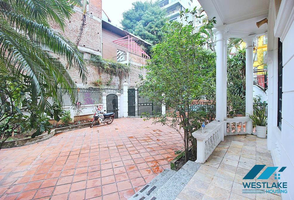 Beautiful house with large courtyard and swimming pool  for rent in Tay Ho Ward, Ha Noi