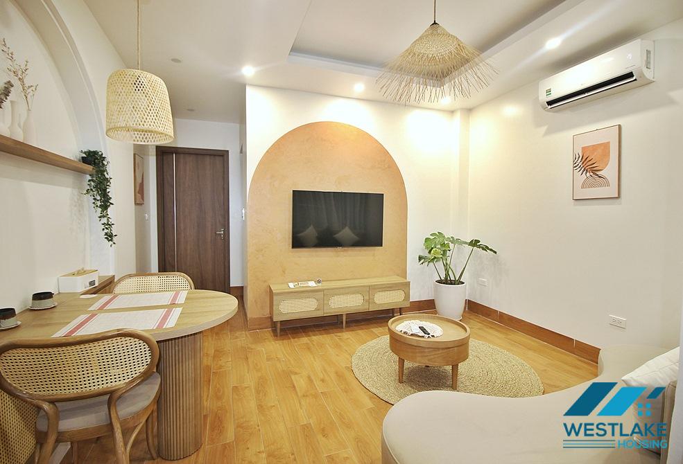 Lake view 01 bedroom apartment for rent on Vu Mien street, Tay Ho, Ha Noi