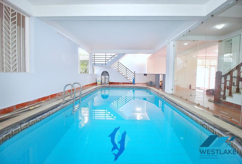 Four bedrooms house with in-door pool for rent in Tay Ho ward, Ha Noi