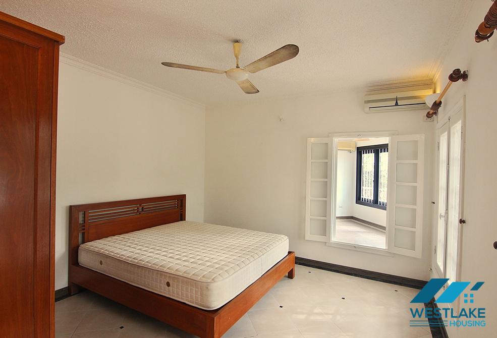 Beautiful house with large yard and lake view available for rent in Westlake area, Tay Ho, Ha Noi