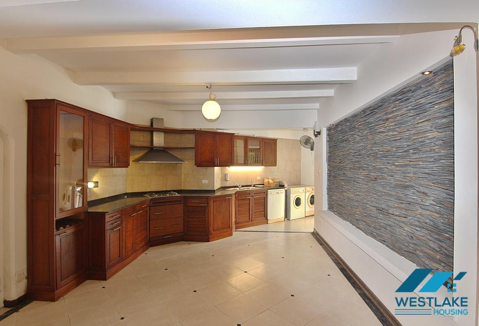 Beautiful house with large yard and lake view available for rent in Westlake area, Tay Ho, Ha Noi