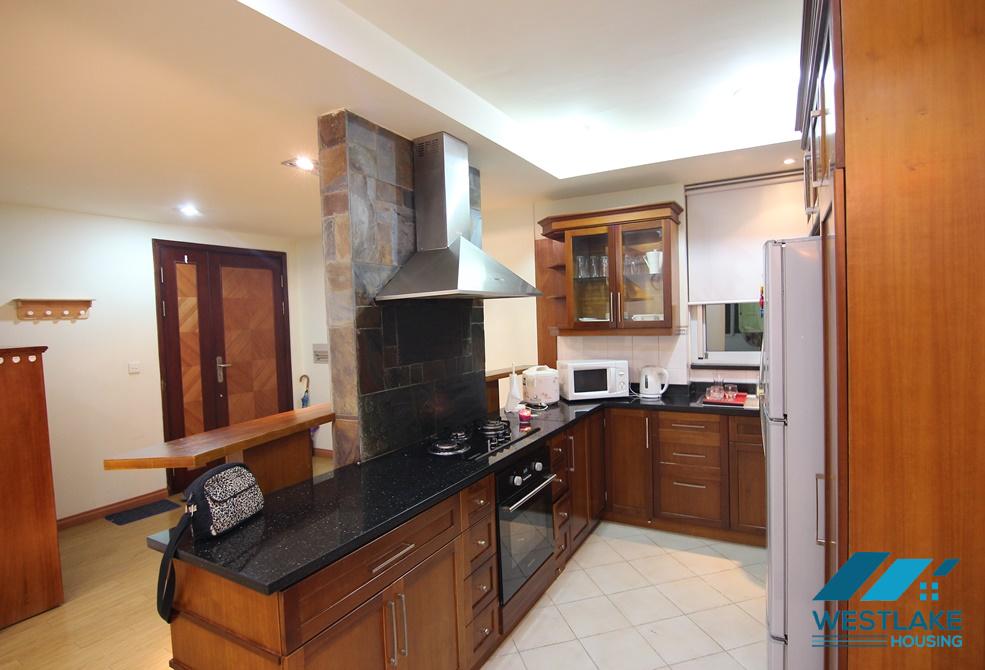 Big size apartment with 3 bedrooms for rent in Ciputra area, Tay Ho ward, Ha Noi