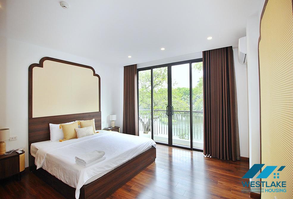 A charming and spacious four bedrooms for rent on Xuan Dieu street, Tay Ho, Ha Noi