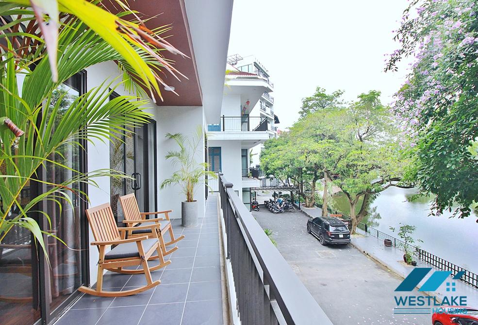 A charming and spacious four bedrooms for rent on Xuan Dieu street, Tay Ho, Ha Noi