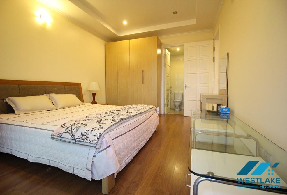 Bright and fully furnished three bedrooms apartment for rent in Ciputra, Tay Ho ward, Ha Noi