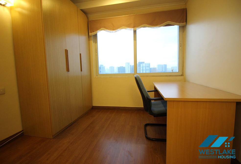 Bright and fully furnished three bedrooms apartment for rent in Ciputra, Tay Ho ward, Ha Noi