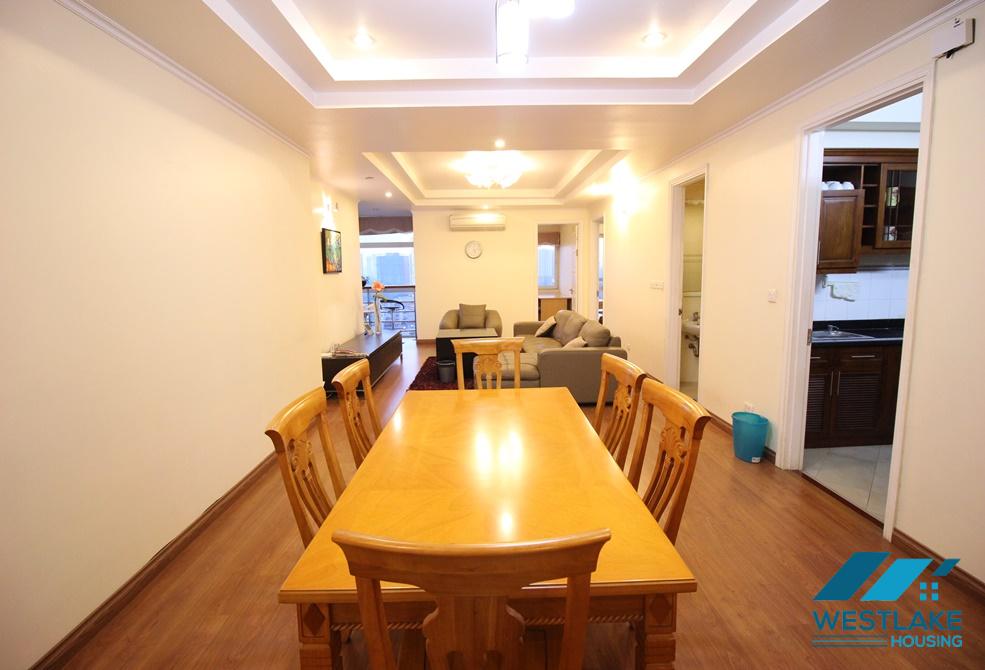 Bright and fully furnished three bedrooms apartment for rent in Ciputra, Tay Ho ward, Ha Noi