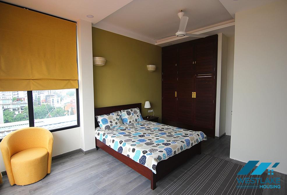 Beautiful apartment on 10th floor with lots of natural light for rent in Tay Ho, Ha Noi