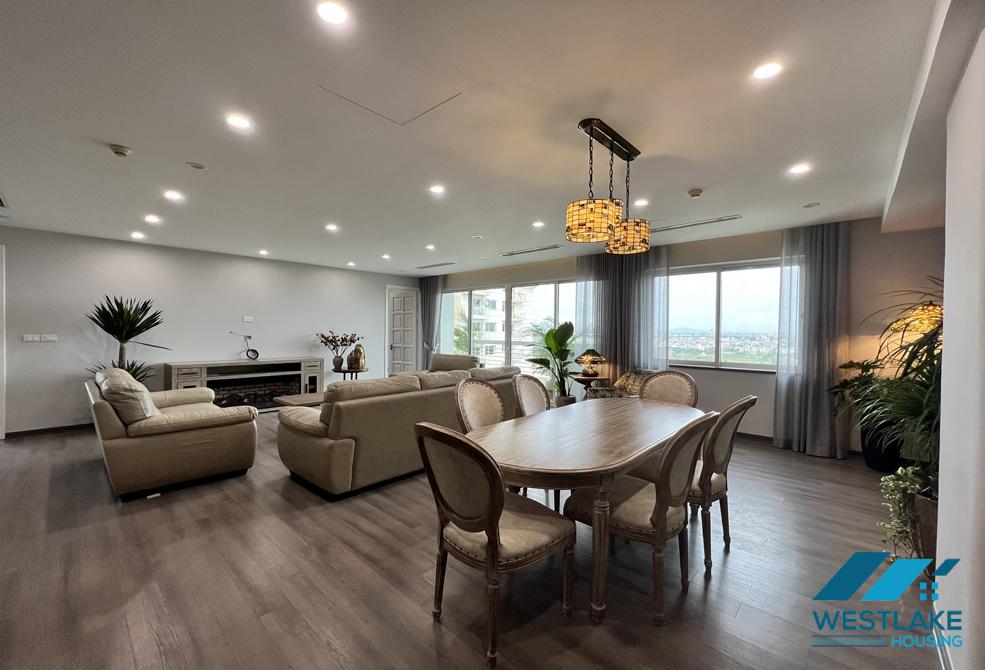 Beautiful new apartment fully furnished for rent in Ciputra, Tay Ho ward, Ha Noi