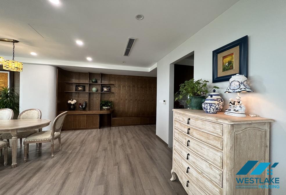 Beautiful new apartment fully furnished for rent in Ciputra, Tay Ho ward, Ha Noi