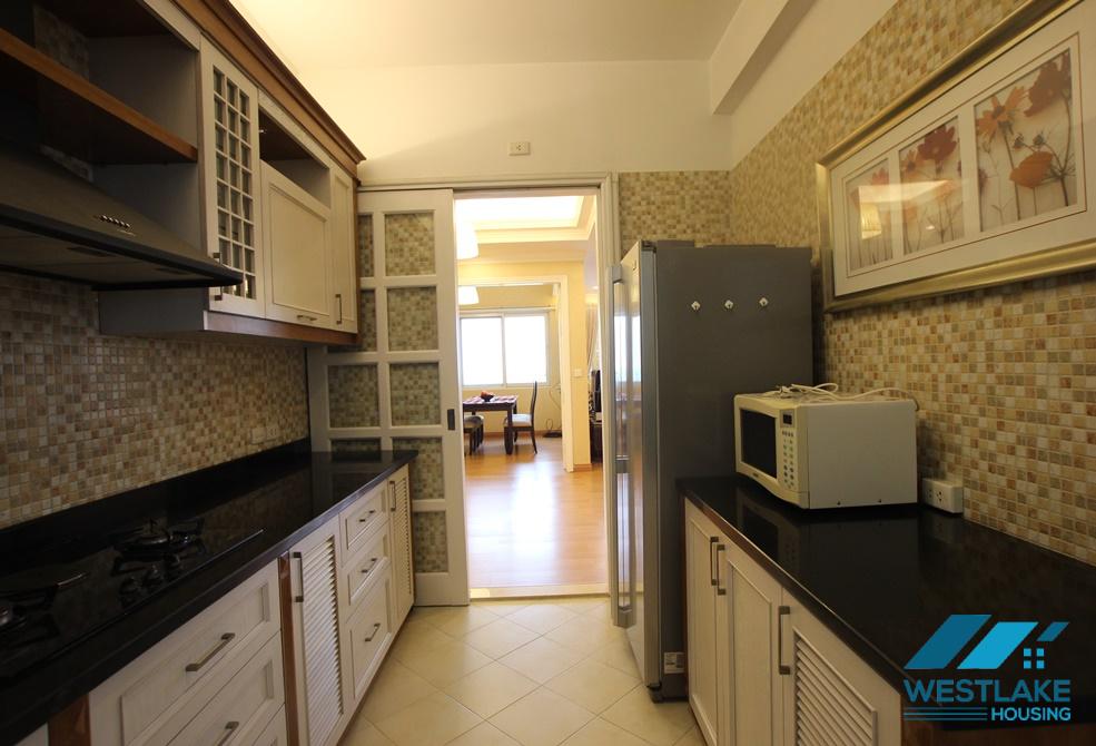 High quality 03 bedroom apartment for rent in Ciputra, Tay Ho ward, Hanoi