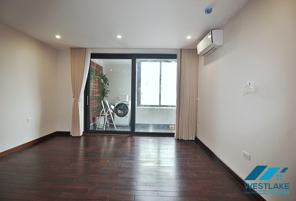 Three bedrooms serviced apartment on high floor for rent on Xuan Dieu street, Tay Ho, Ha Noi