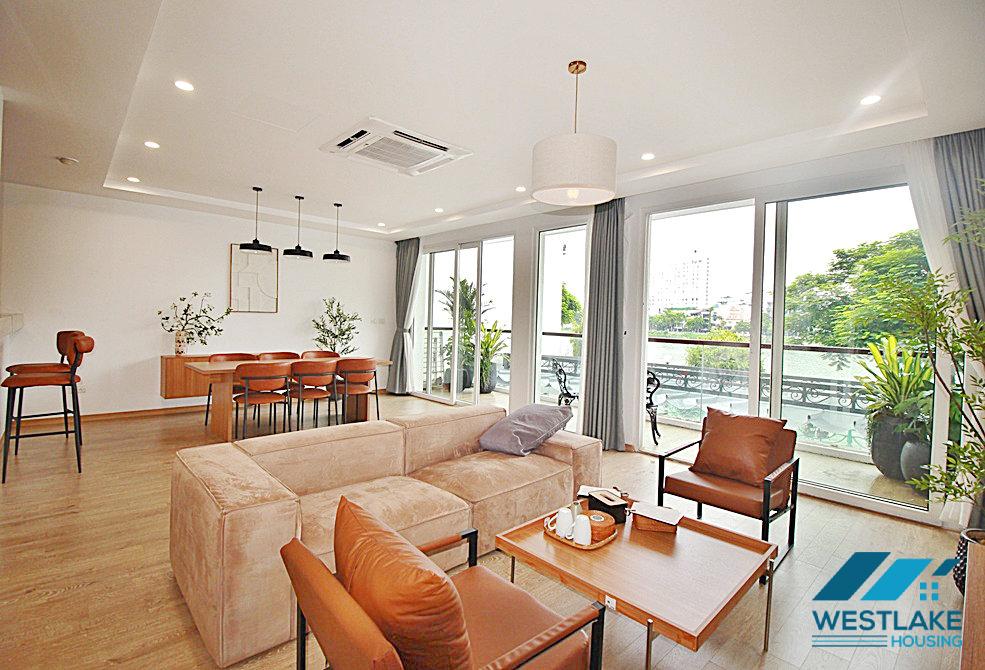 Cho Thuê Căn Hộ 3 Phòng Ngủ Mới Đẹp, Ban Công View Hồ Tại Phố Quảng An, Tây Hồ, Hà Nội
