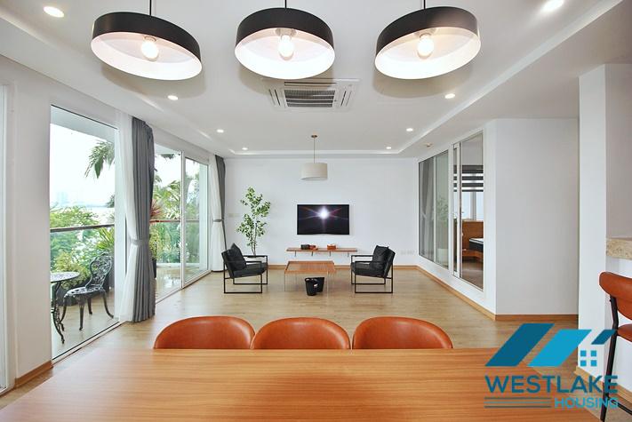 Cho Thuê Căn Hộ 3 Phòng Ngủ Mới Đẹp, Ban Công Rộng Thoáng View Hồ Tại Phố Quảng An, Tây Hồ, Hà Nội