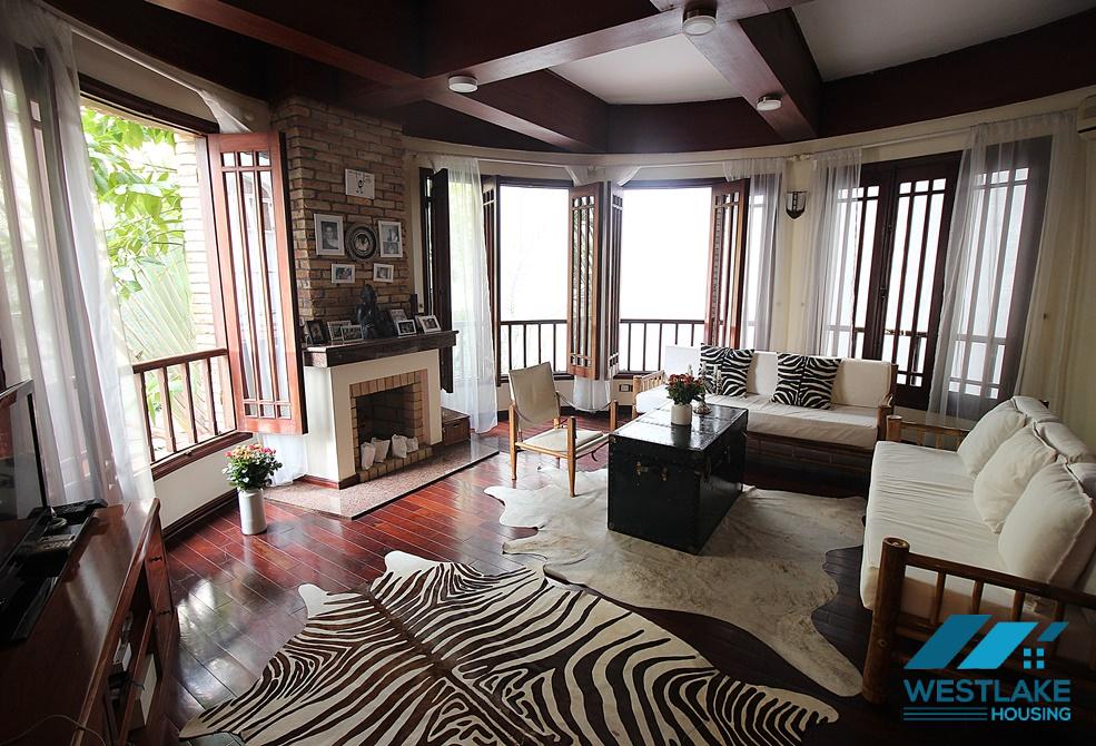 A charming house with swimming pool for rent in Xuan Dieu, Tay Ho