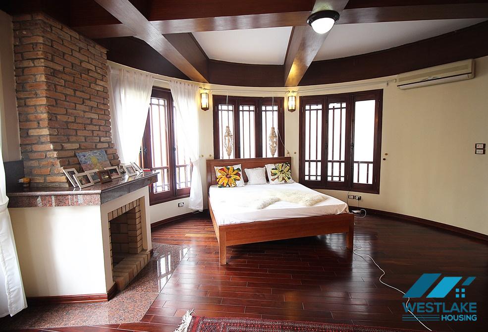 A charming house with swimming pool for rent in Xuan Dieu, Tay Ho