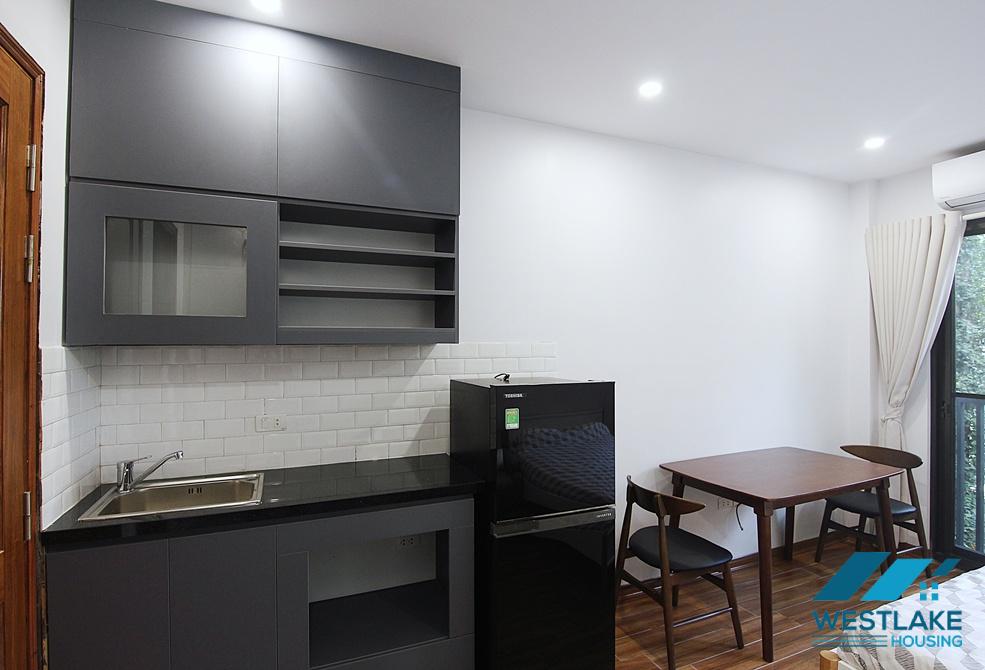 Bright studio with green view for rent in Dang Thai Mai area, Tay Ho, Ha Noi