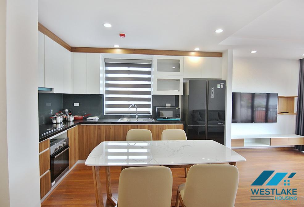 Brightly 3 bedrooms apartment for rent in Dang Thai Mai, Tay Ho, Ha Noi