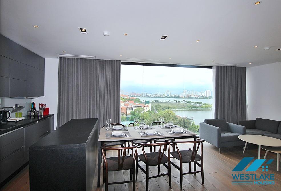 Căn Hộ 2 Phòng Ngủ Đẹp Hiện Đại, View Hồ Sáng Thoáng Cho Thuê Trên Phố Tô Ngọc Vân Tây Hồ