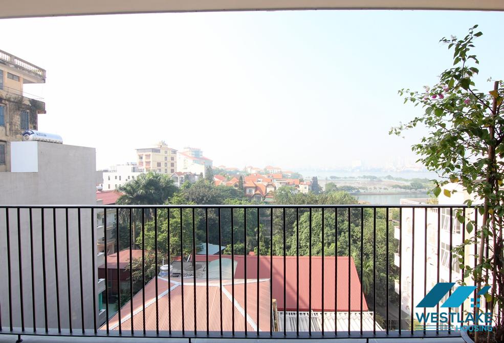 Beautiful lake view apartment with lots of nature light on To Ngoc Van street, Tay Ho, Ha Noi for rent