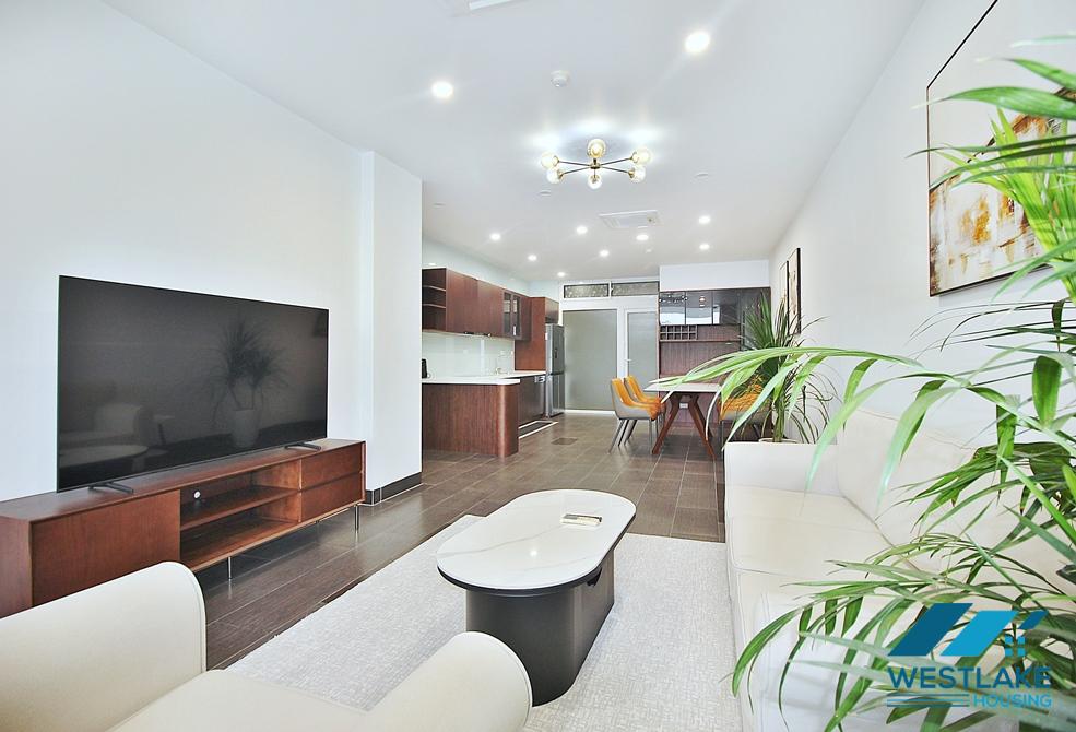 Lake view 03 bedrooms apartment for rent in Quang An st, Tay Ho ward, Tay Ho