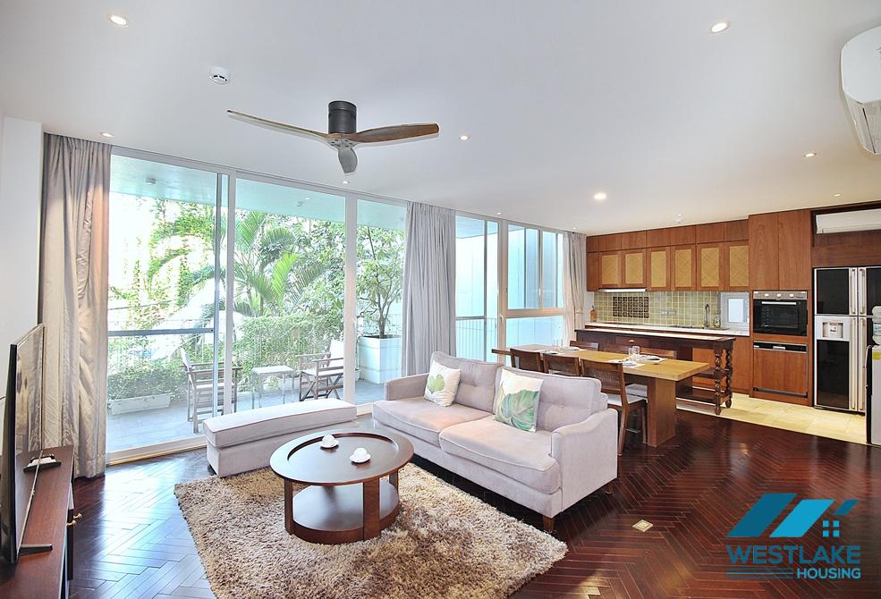 Good quality 3 bedrooms apartment for rent in the heart of To Ngoc Van area, Tay Ho, Ha Noi