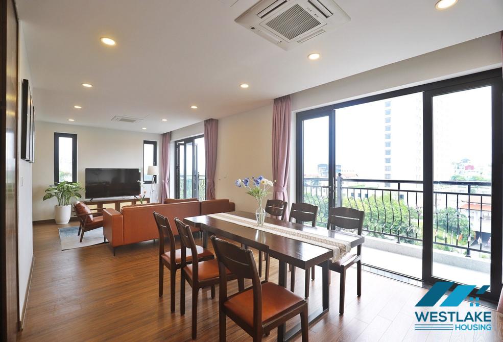 Nice apartment with lake view on high floor for rent in Tu Hoa area, Tay Ho, Ha Noi