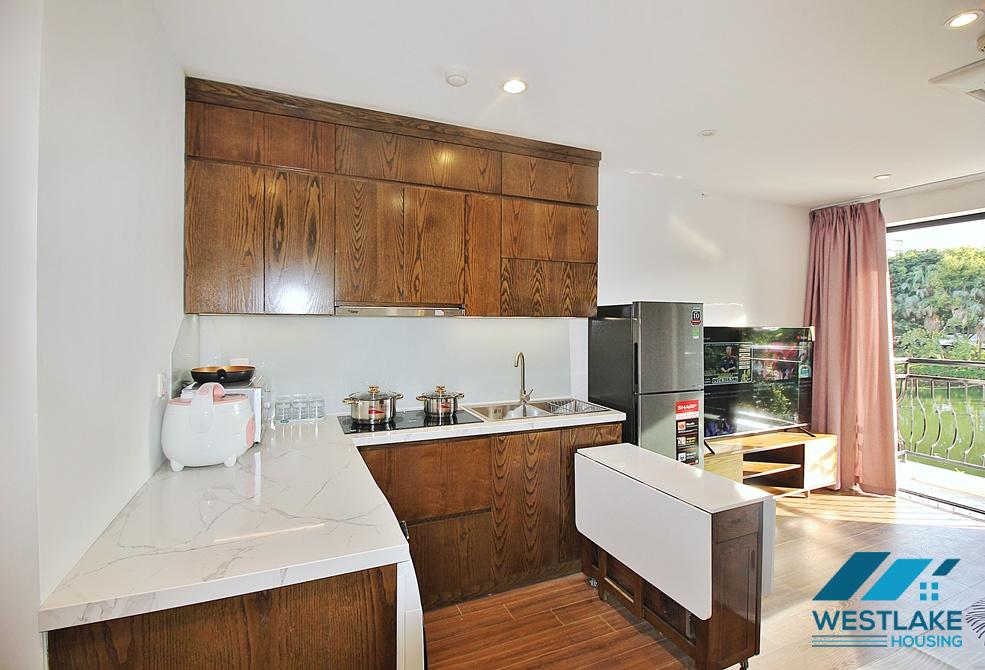 Lake view one bedroom apartment for rent in Tu Hoa street,Tay Ho, Ha Noi