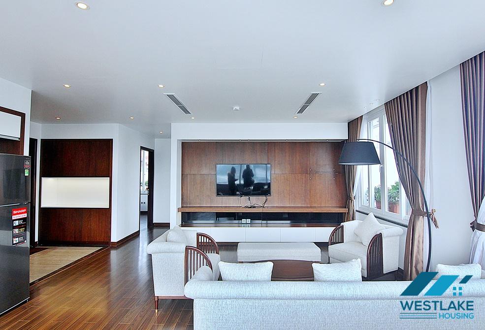 An elegant apartment on top floor for rent on Tu Hoa street, Tay Ho, Ha Noi