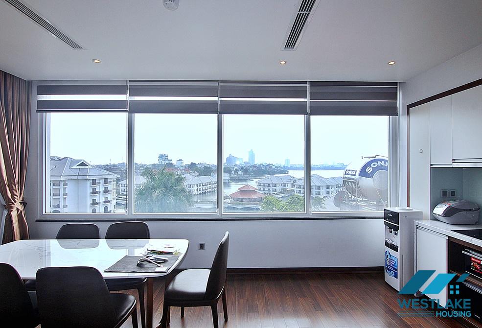 An elegant apartment on top floor for rent on Tu Hoa street, Tay Ho, Ha Noi