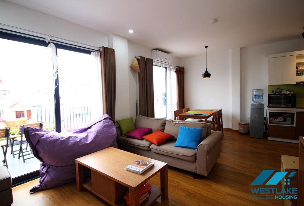 A bright apartment with big balcony for rent in Nghi Tam, Tay Ho A bright apartment with big balcony for rent in Nghi Tam, Tay Ho
