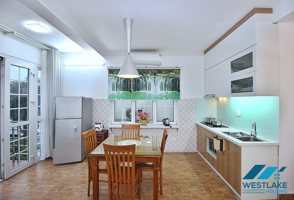 Spacious one bedroom apartment with lake view for rent in Tay Ho, Ha Noi