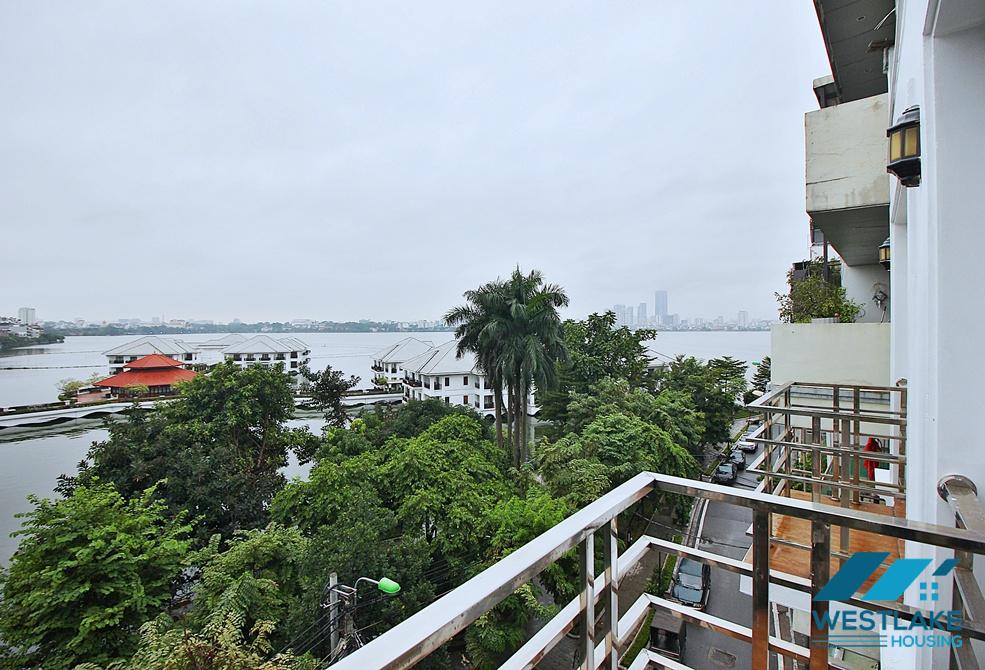 Spacious one bedroom apartment with lake view for rent in Tay Ho, Ha Noi