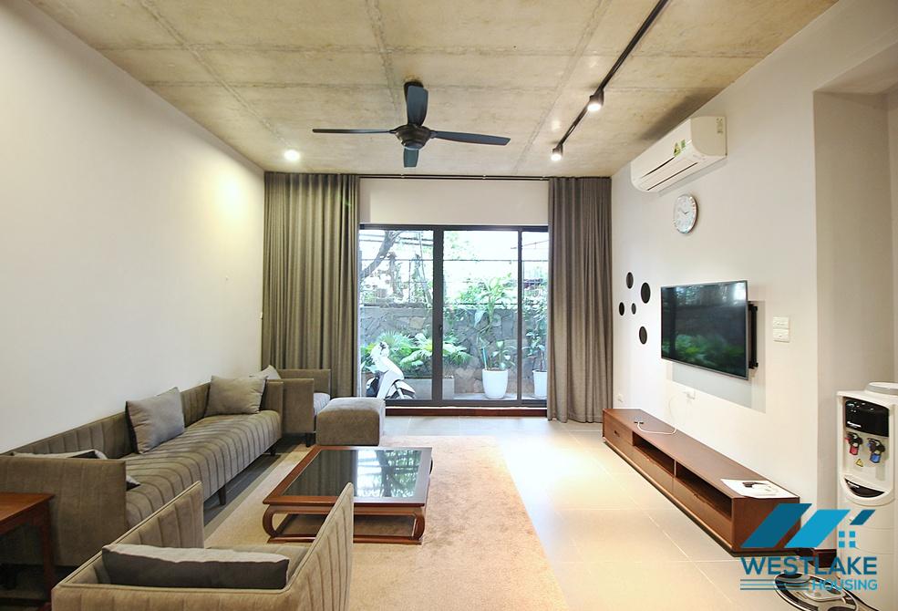 Spacious and modern 02 bedrooms apartment on 1st floor for rent in Tay Ho, Ha Noi