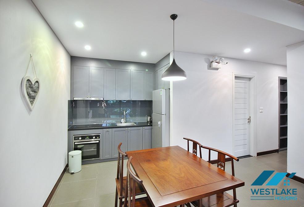 Spacious and modern 02 bedrooms apartment on 1st floor for rent in Tay Ho, Ha Noi