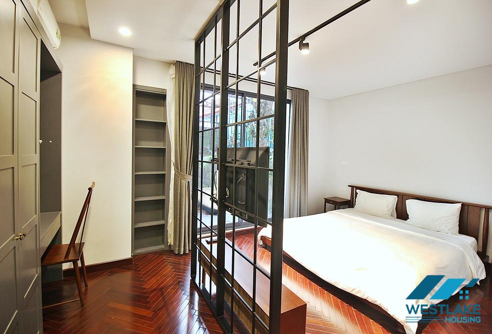 Spacious and modern 02 bedrooms apartment on 1st floor for rent in Tay Ho, Ha Noi
