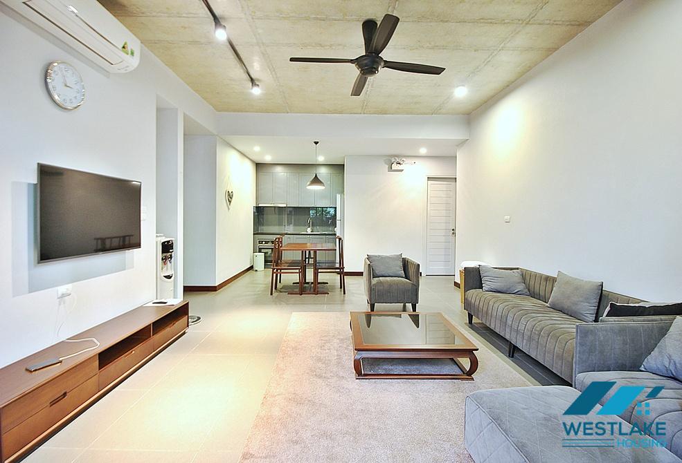 Spacious and modern 02 bedrooms apartment on 1st floor for rent in Tay Ho, Ha Noi