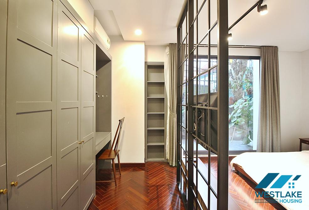 Spacious and modern 02 bedrooms apartment on 1st floor for rent in Tay Ho, Ha Noi