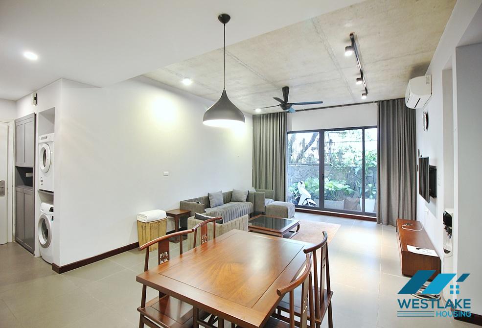 Spacious and modern 02 bedrooms apartment on 1st floor for rent in Tay Ho, Ha Noi